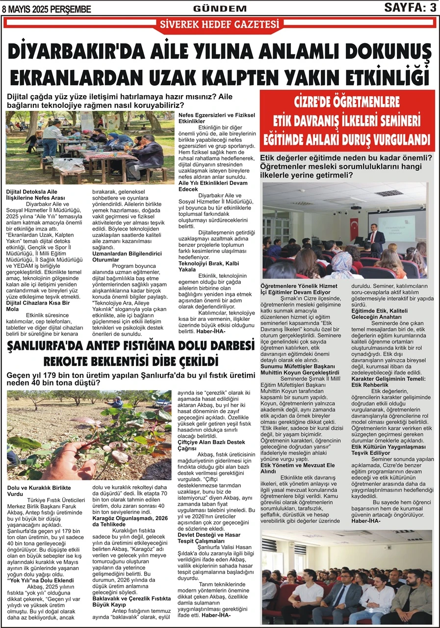 8.05.2025 Tarihli Gazetemiz