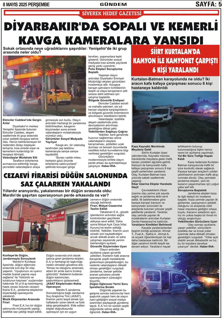 8.05.2025 Tarihli Gazetemiz