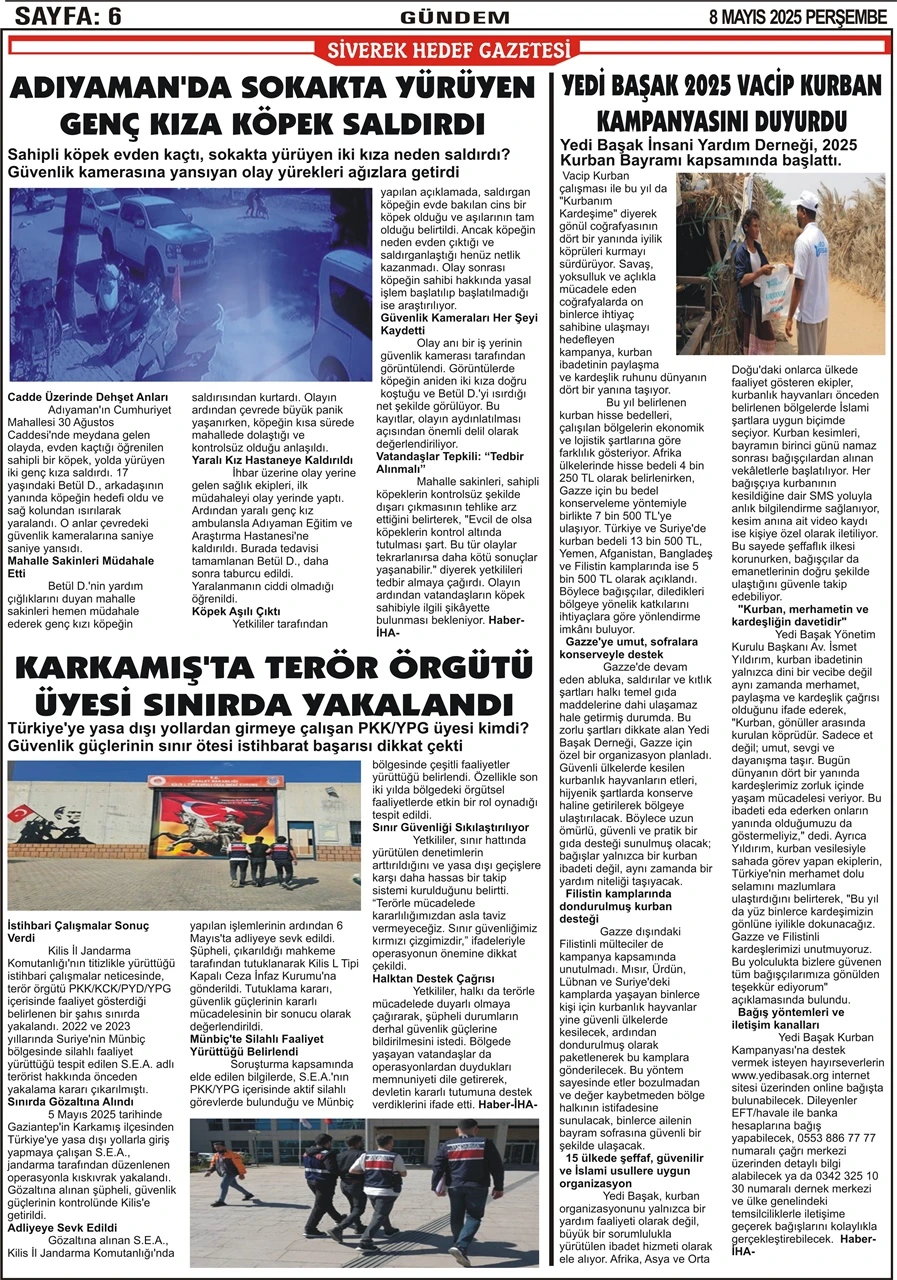 8.05.2025 Tarihli Gazetemiz