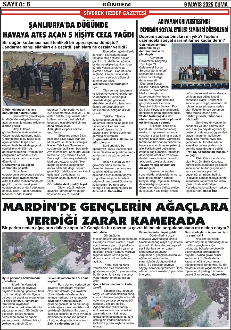 09.05.2025 Tarihli Gazetemiz
