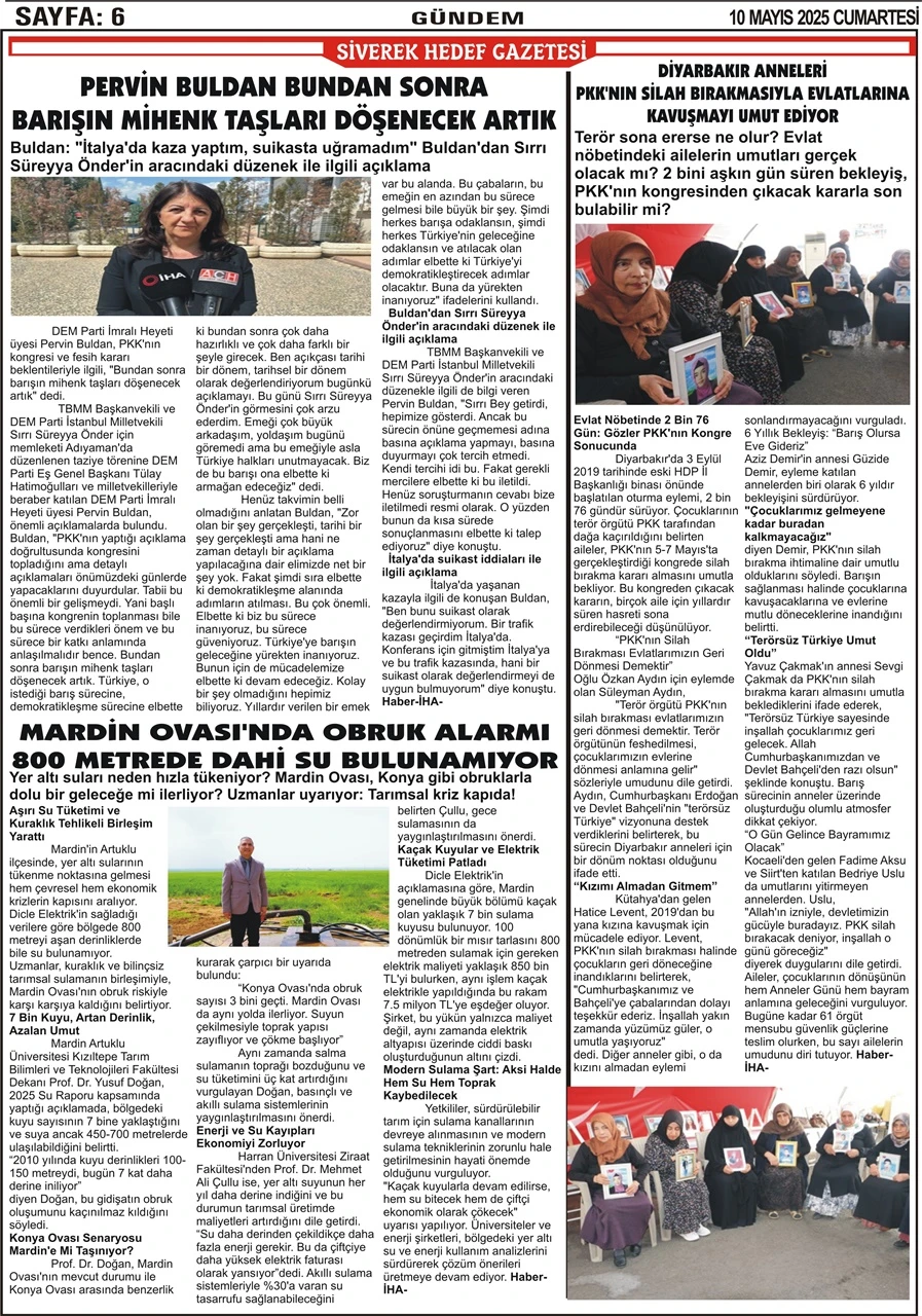 10.05.2025 Tarihli Gazetemiz 