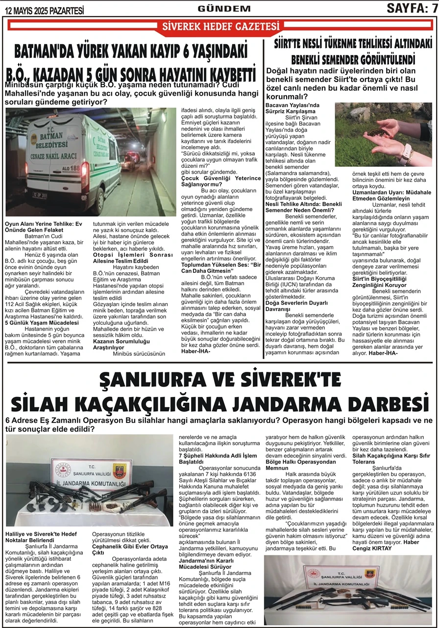 12.05.2025 Tarihli Gazetemiz