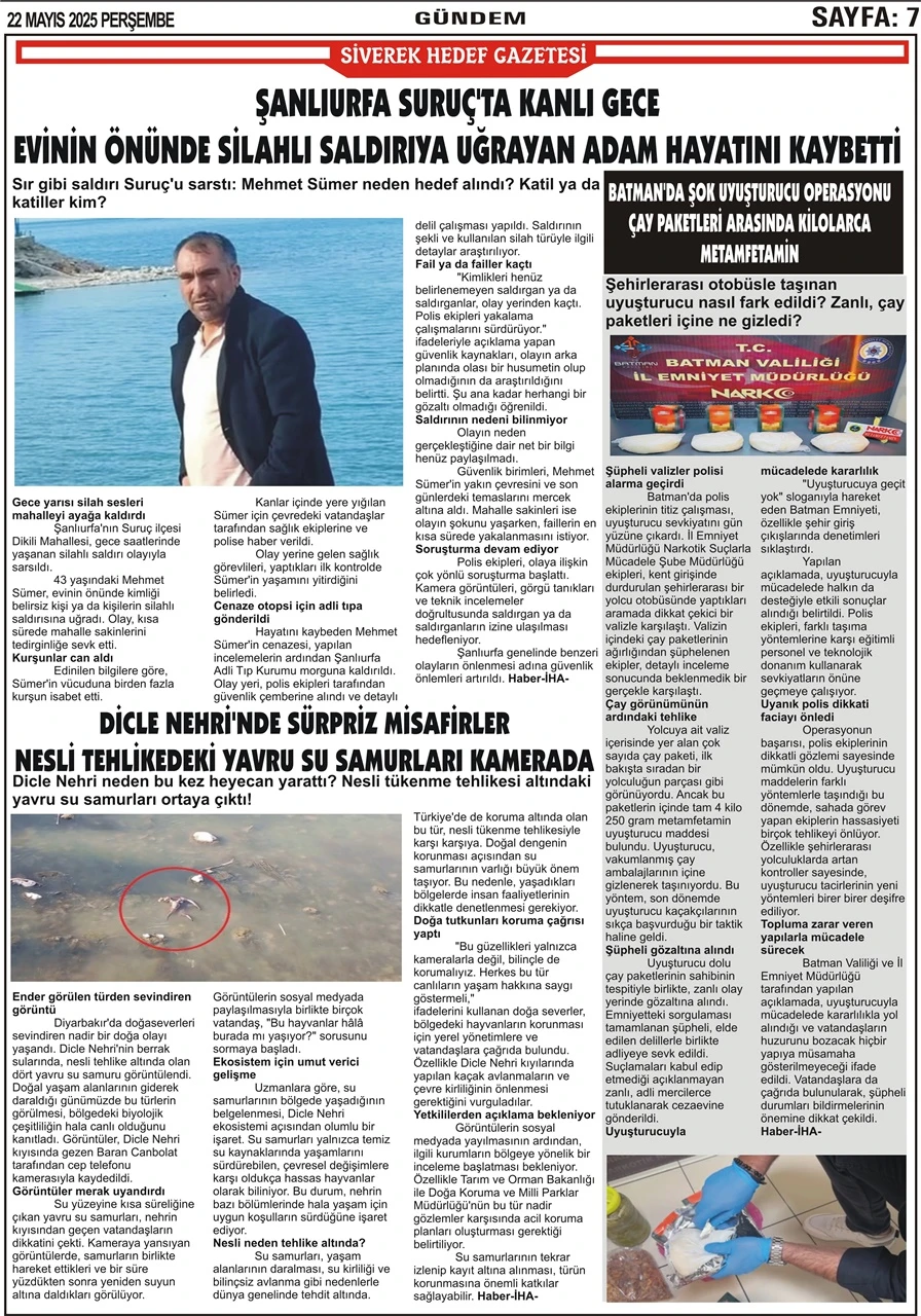 22.05.2025 Tarihli Gazetemiz