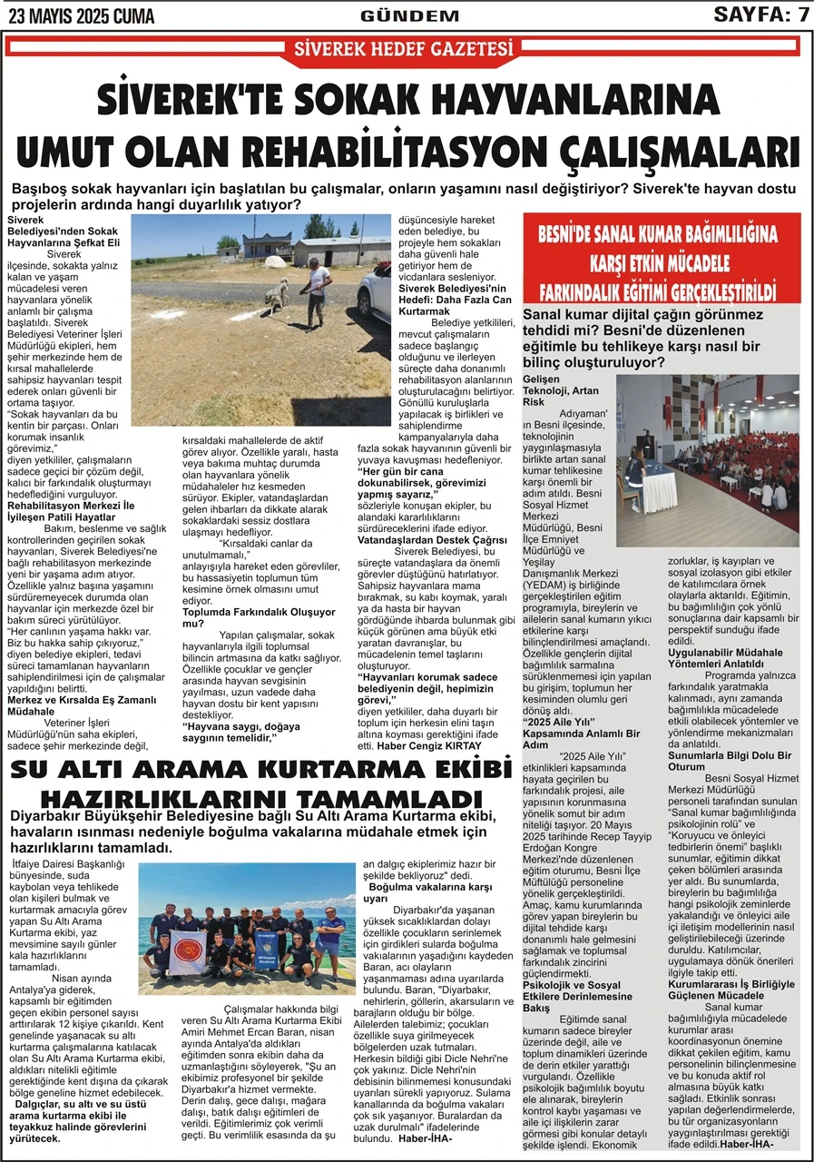 23.05.2025 Tarihli Gazetemiz