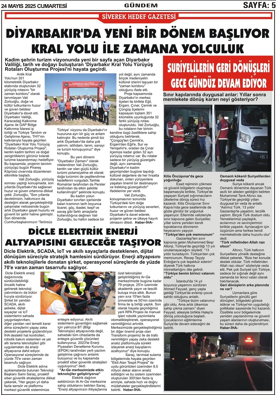 24.05.2025 Tarihli Gazetemiz