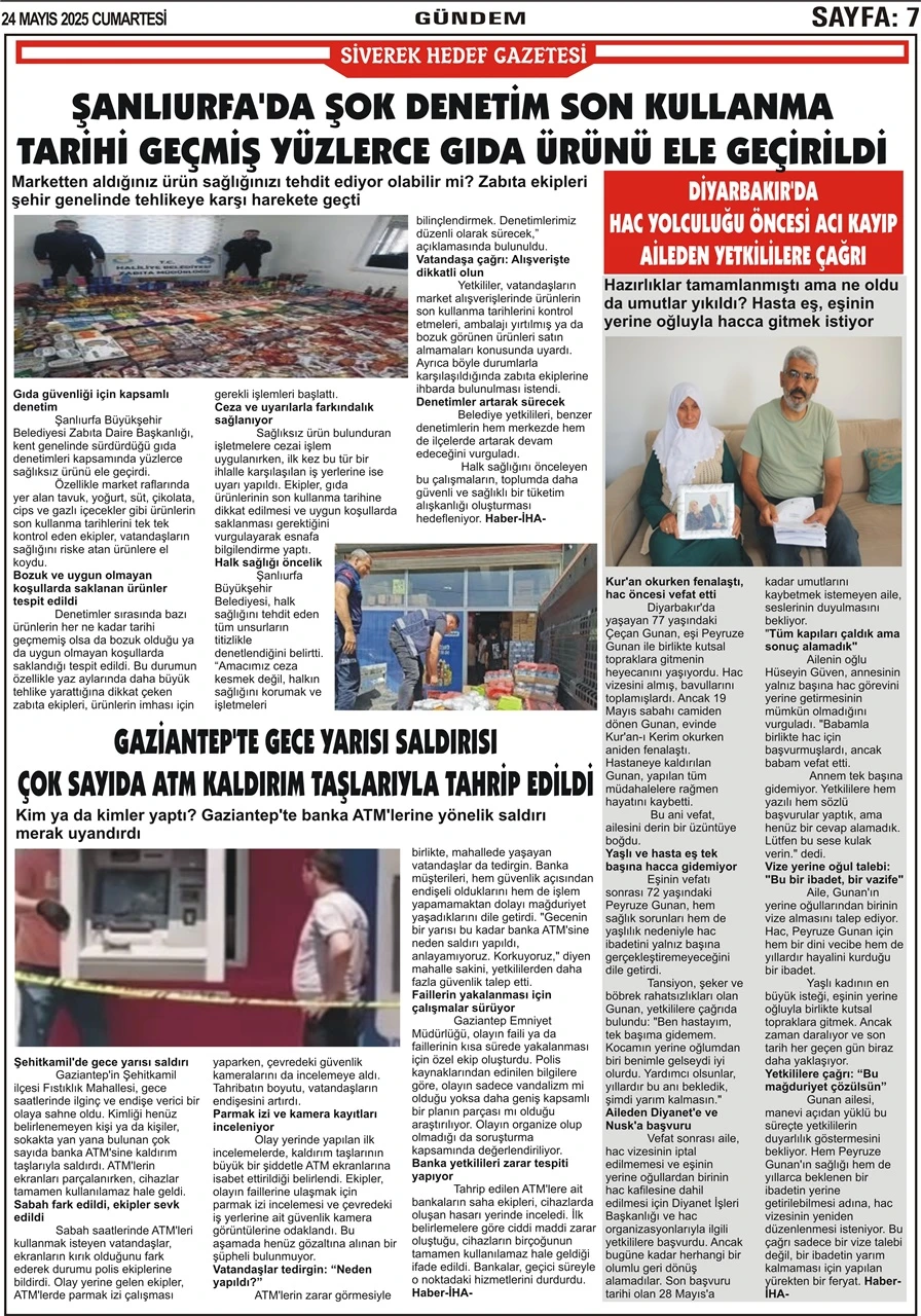 24.05.2025 Tarihli Gazetemiz