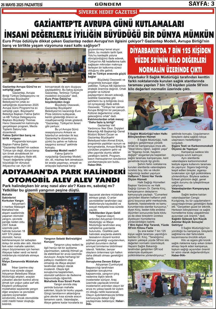 26.05.2025 Tarihli Gazetemiz