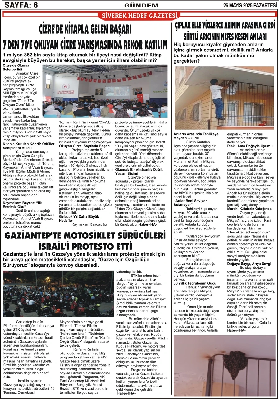 26.05.2025 Tarihli Gazetemiz