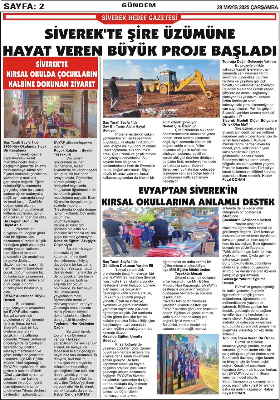 28.05.2025 Tarihli Gazetemiz 