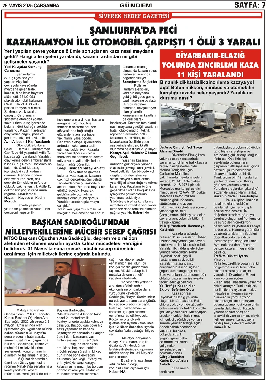 28.05.2025 Tarihli Gazetemiz 
