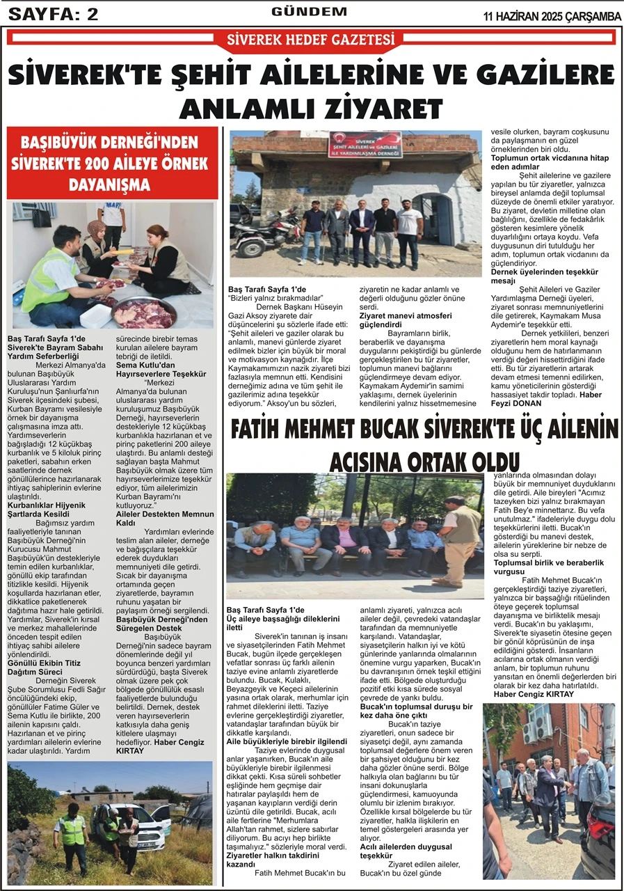 11.06.2025 Tarihli Gazetemiz