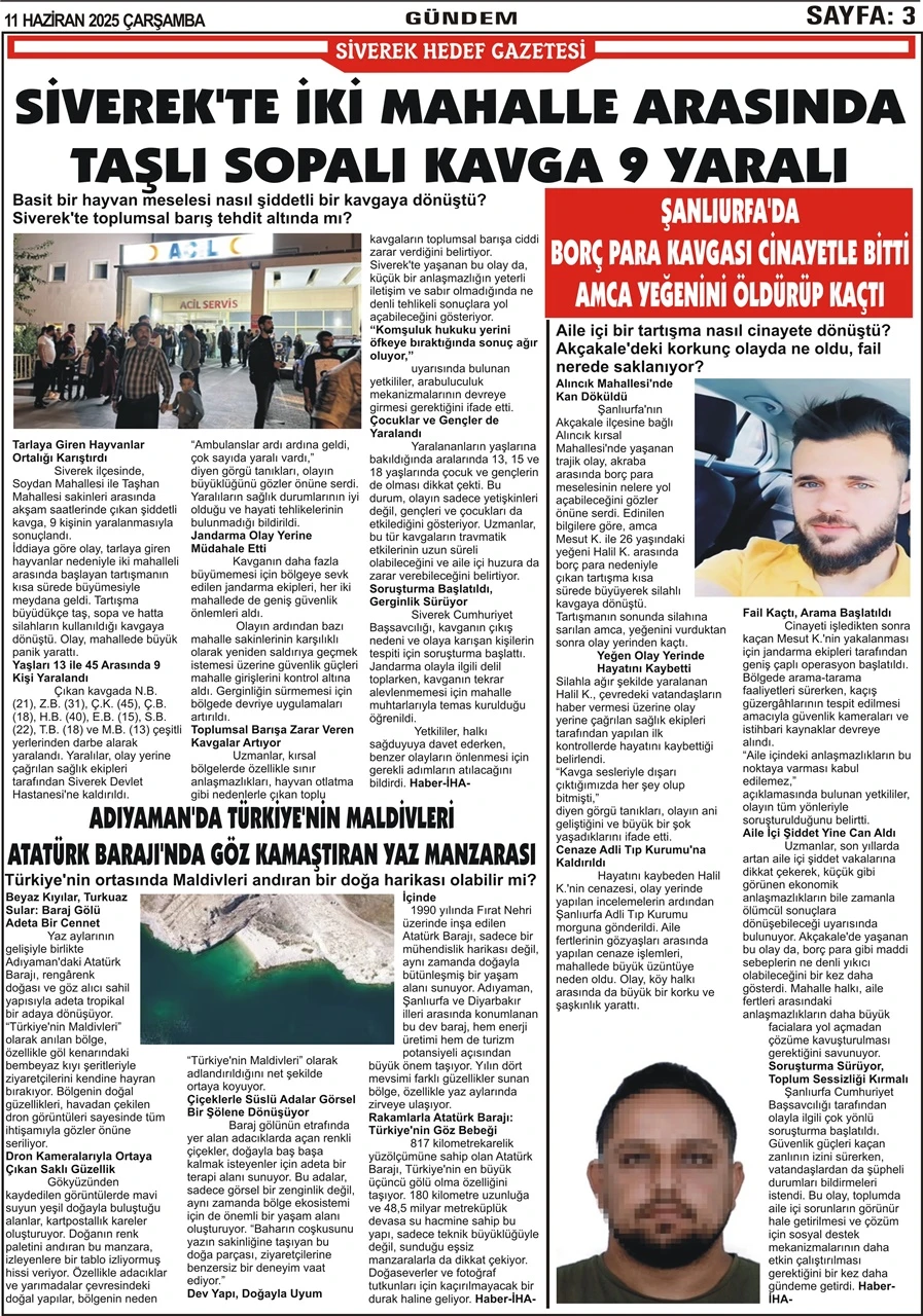 11.06.2025 Tarihli Gazetemiz
