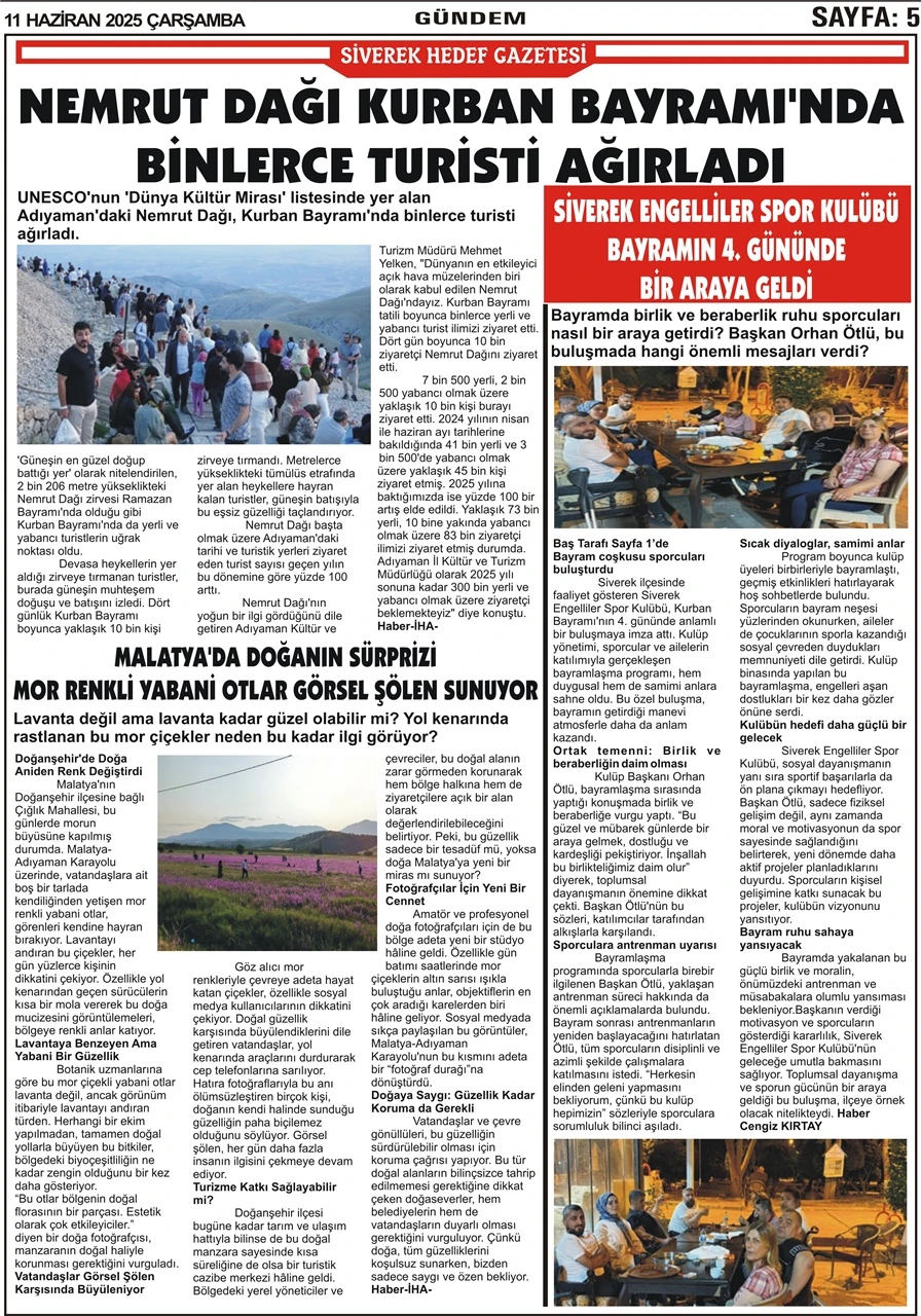 11.06.2025 Tarihli Gazetemiz
