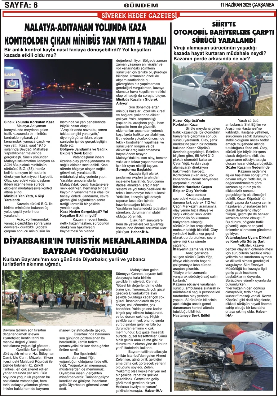 11.06.2025 Tarihli Gazetemiz