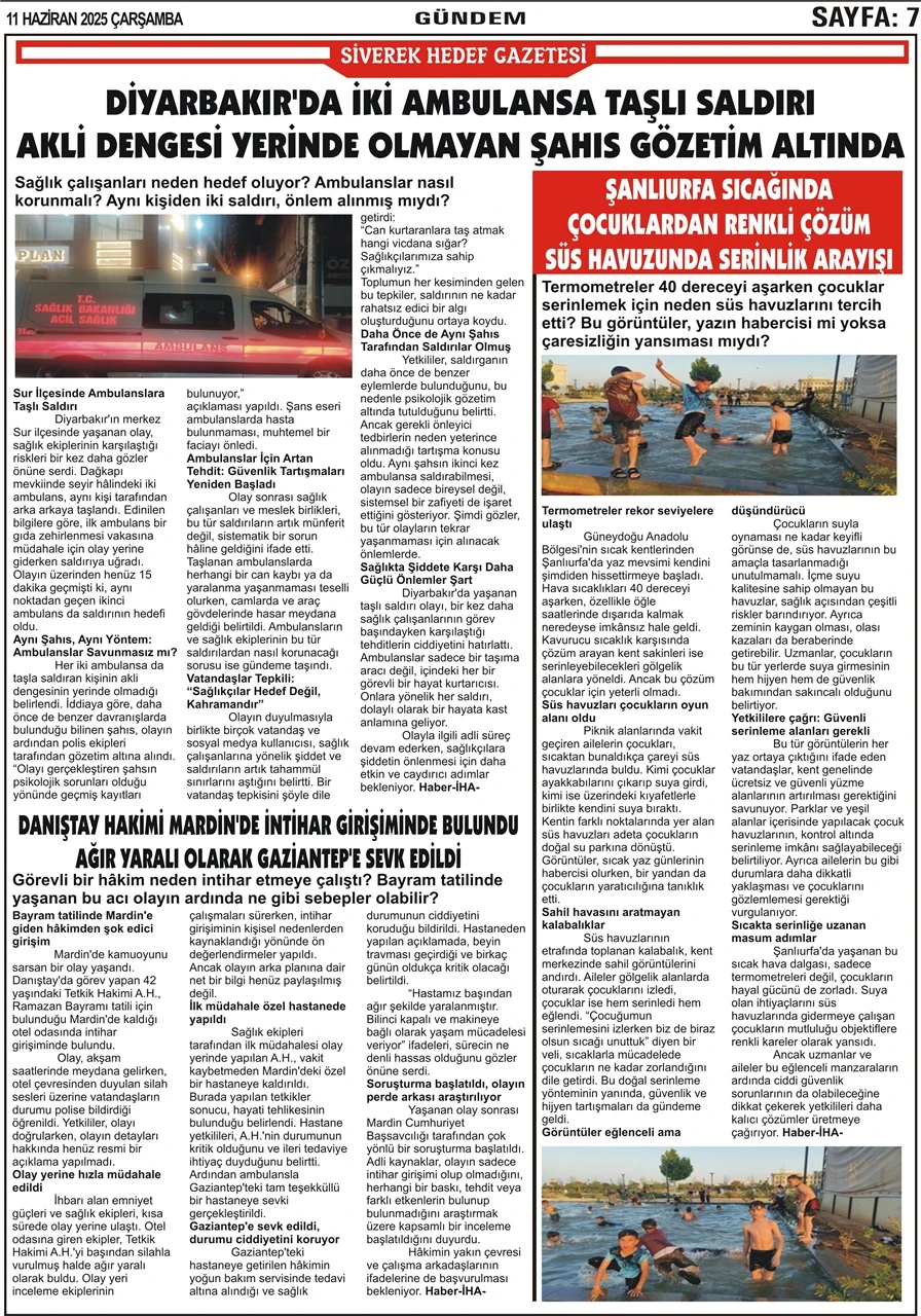 11.06.2025 Tarihli Gazetemiz