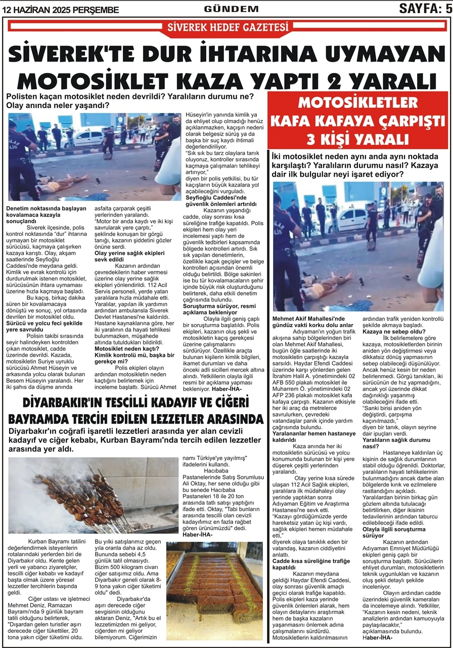 12.06.2025 Tarihli Gazetemiz
