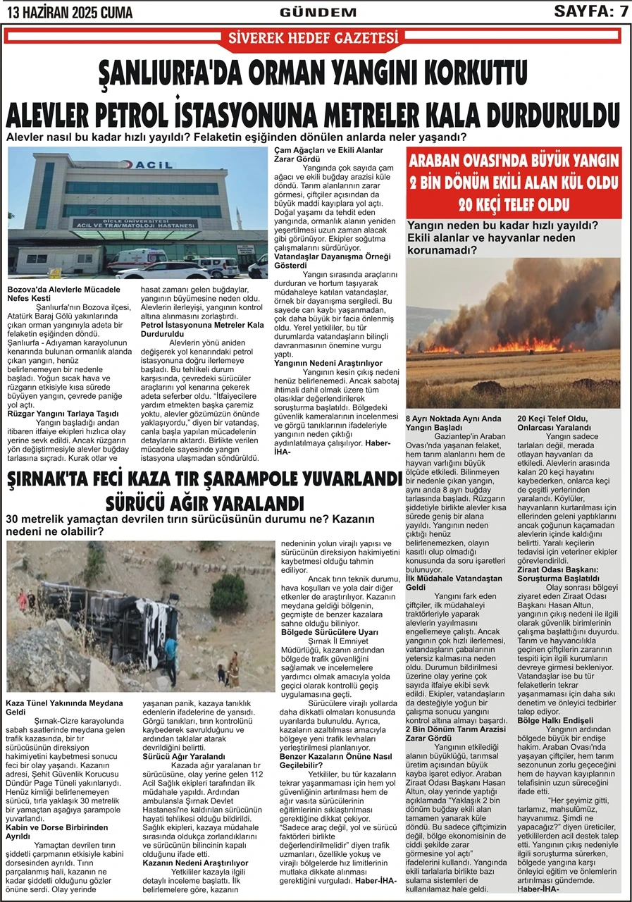 13.06.2025 Tarihli Gazetemiz