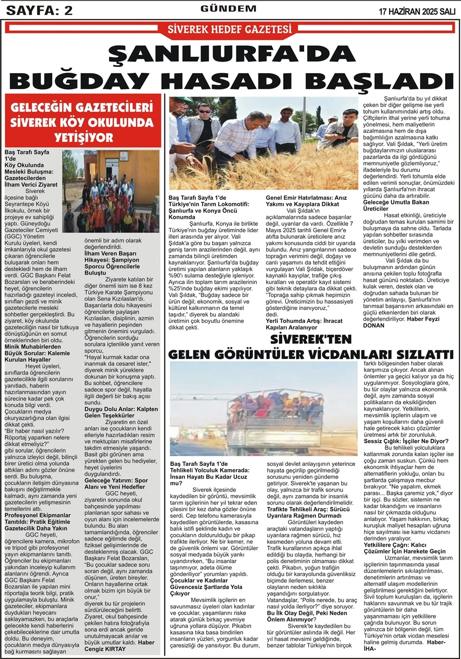 17.06.2025 Tarihli Gazetemiz