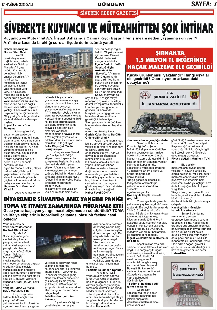 17.06.2025 Tarihli Gazetemiz