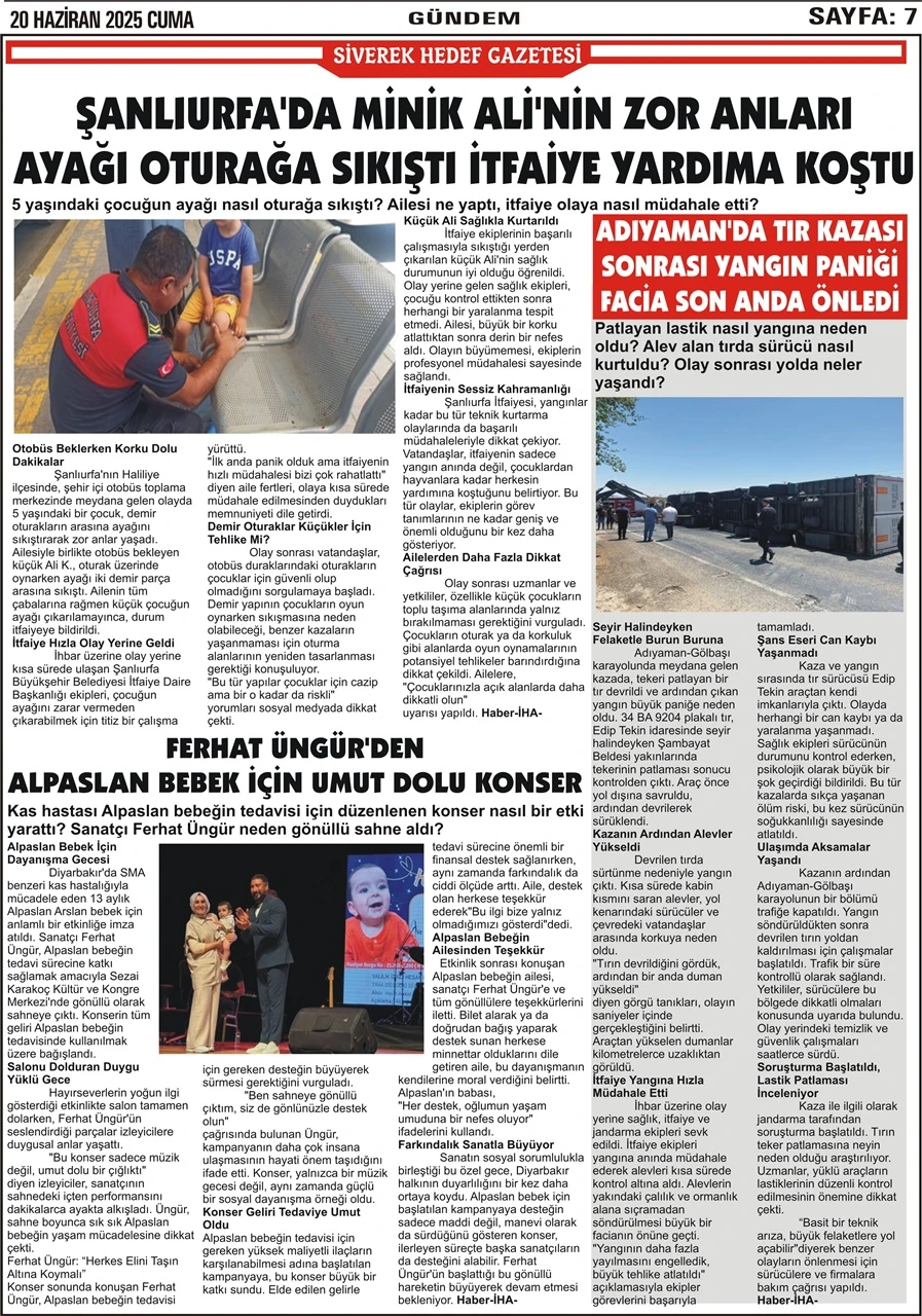 20.06.2025 Tarihli Gazetemiz