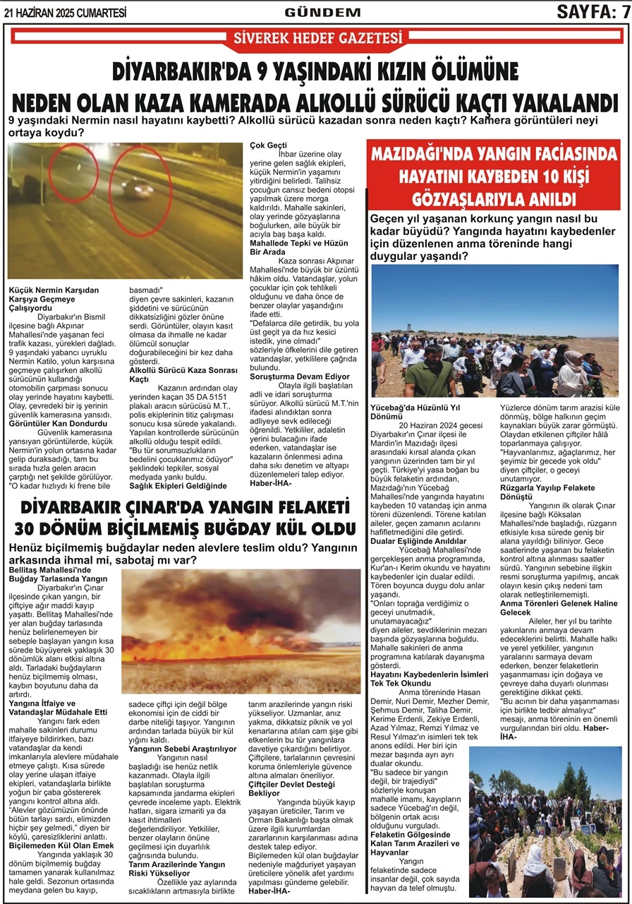 21.06.2025 Tarihli Gazetemiz