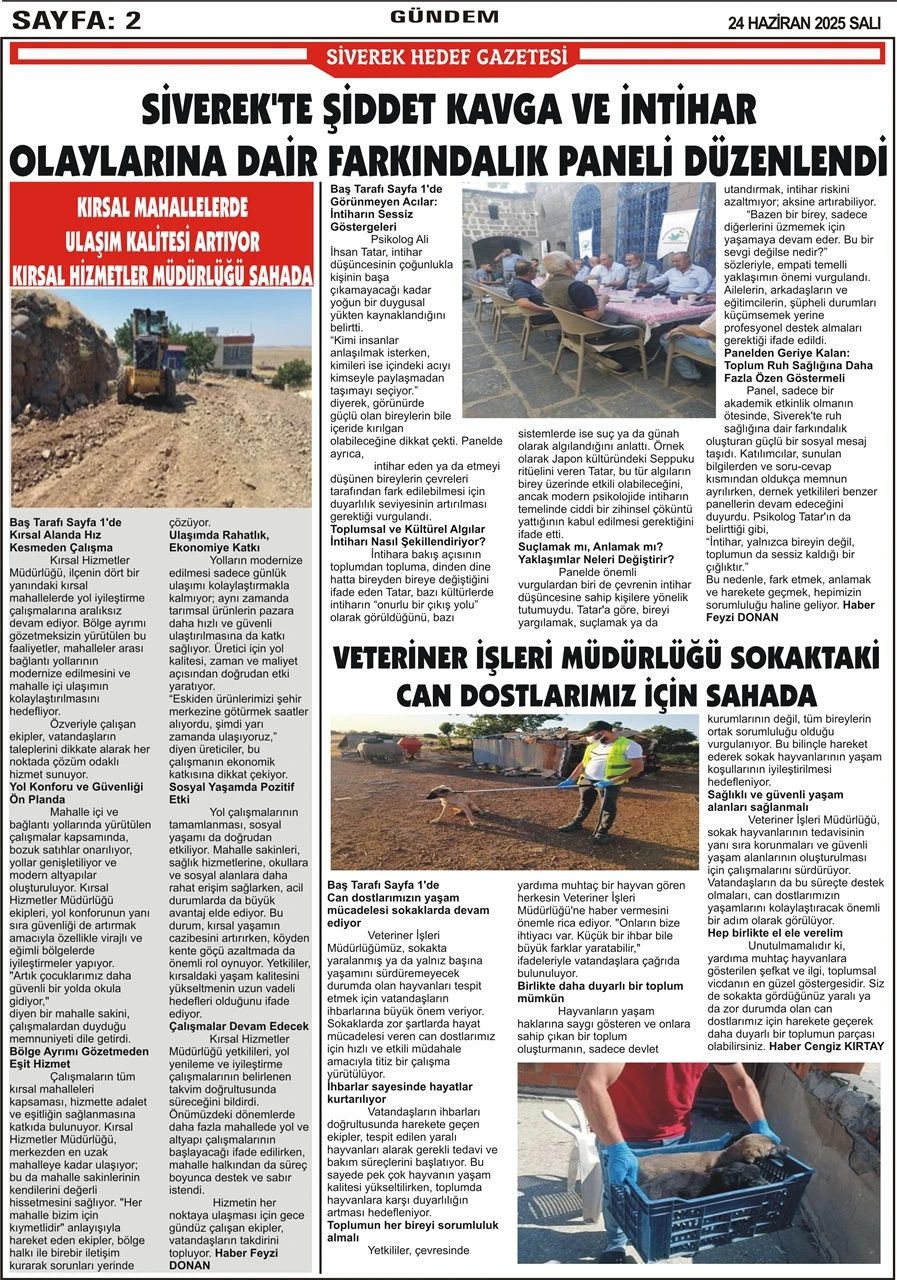 24.06.2025 Tarihli Gazetemiz