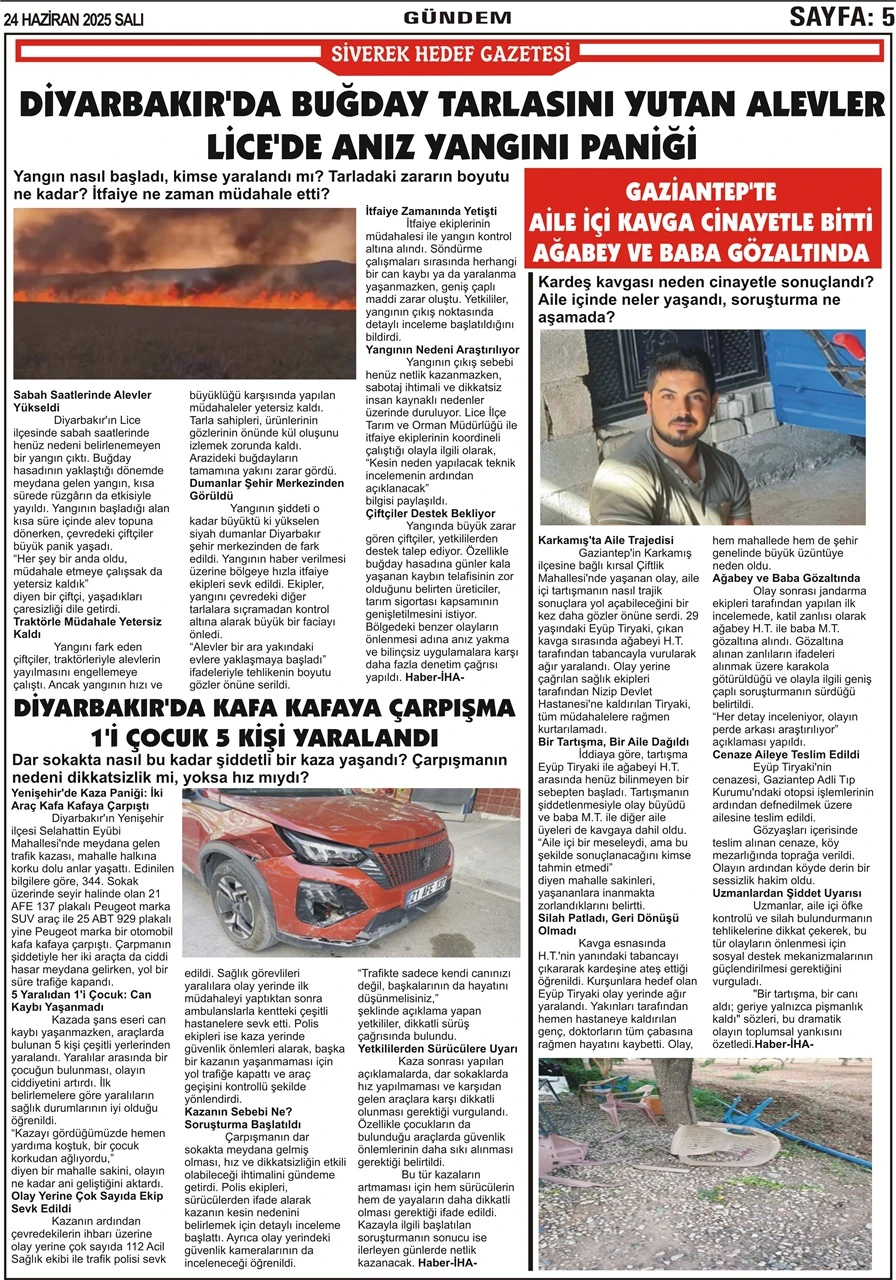 24.06.2025 Tarihli Gazetemiz