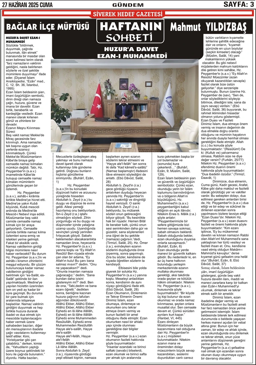 27.06.2025 Tarihli Gazetemiz