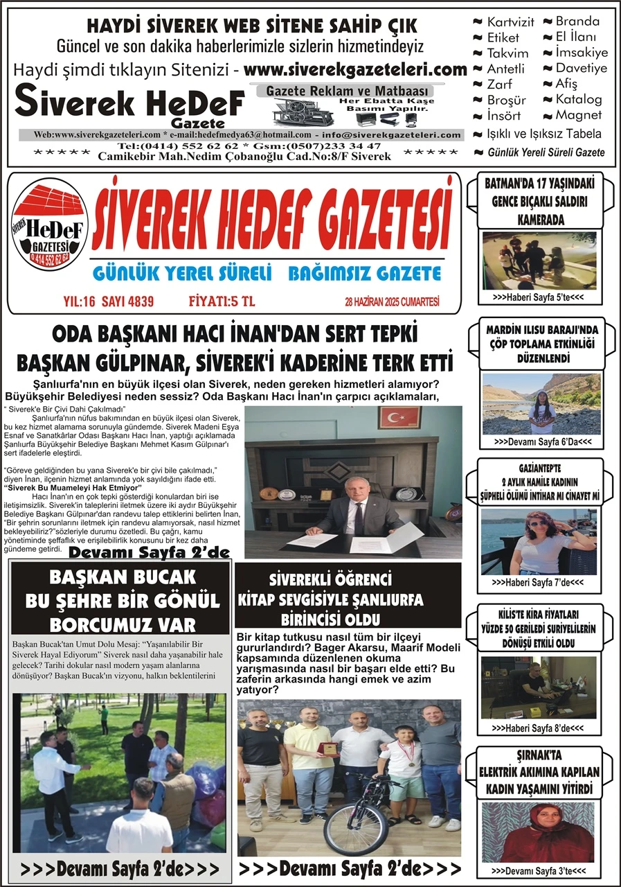 28.06.2025 Tarihli Gazetemiz