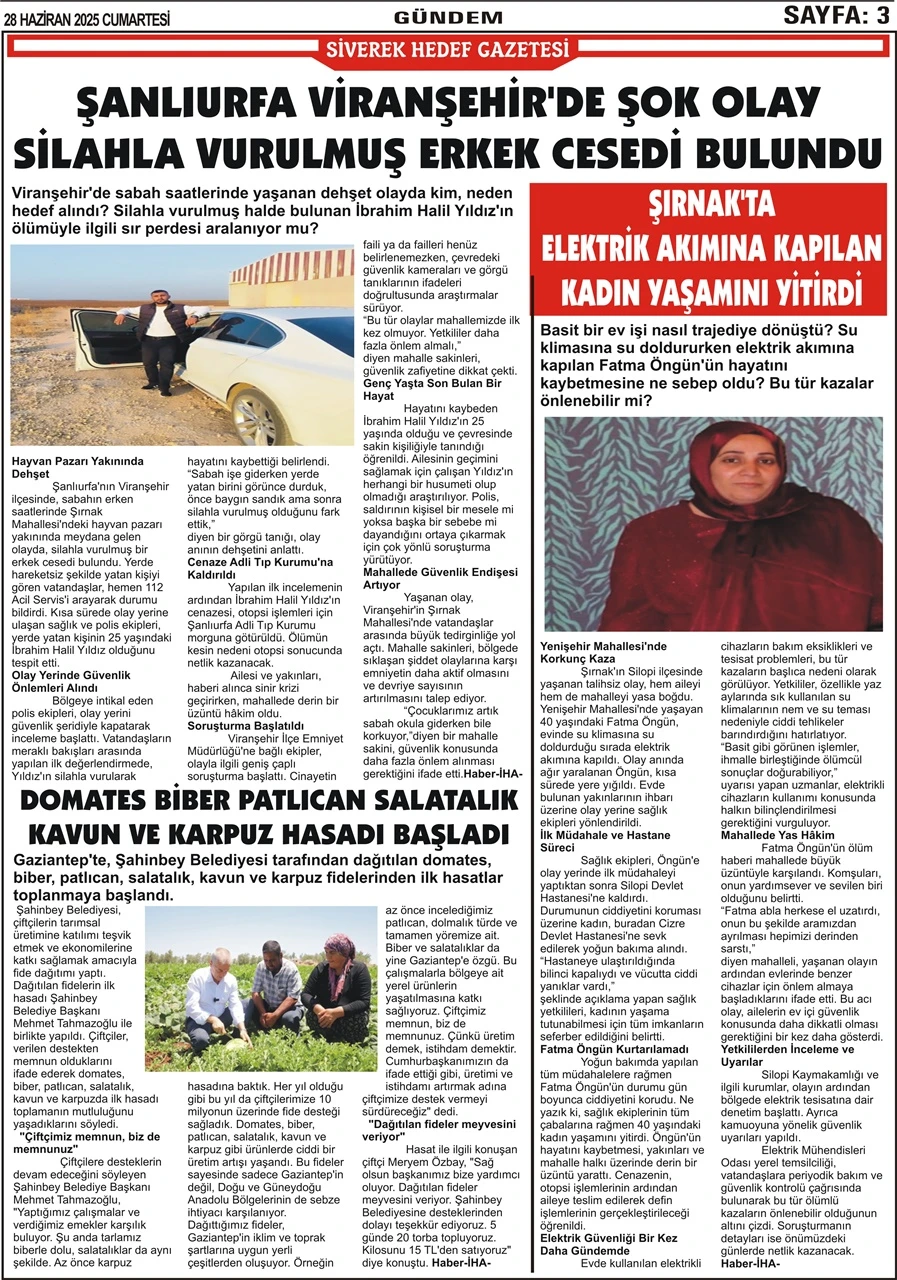 28.06.2025 Tarihli Gazetemiz