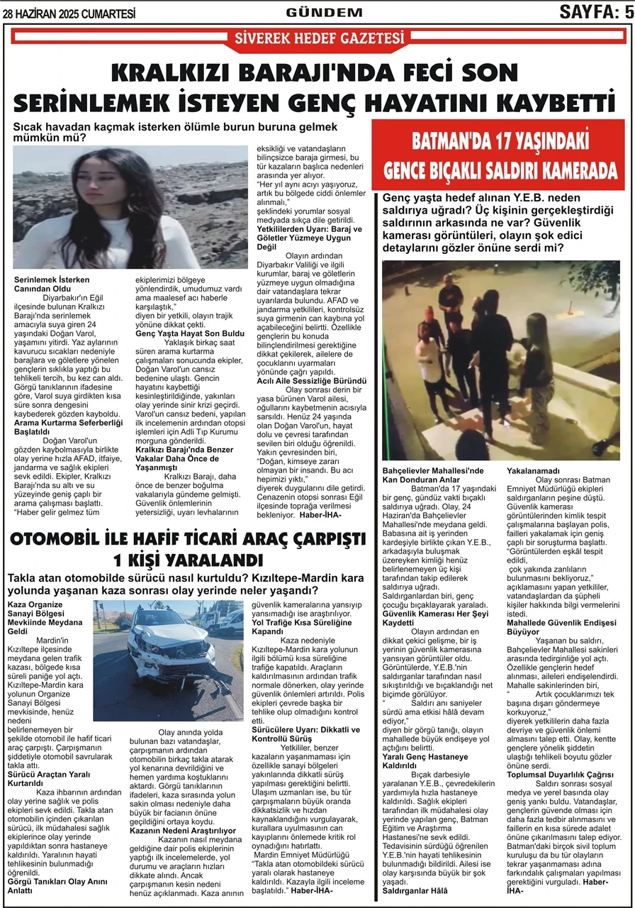 28.06.2025 Tarihli Gazetemiz
