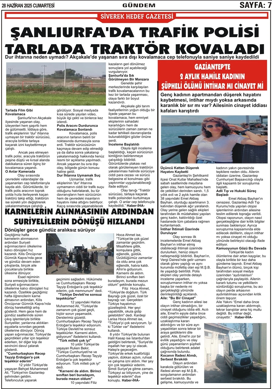 28.06.2025 Tarihli Gazetemiz