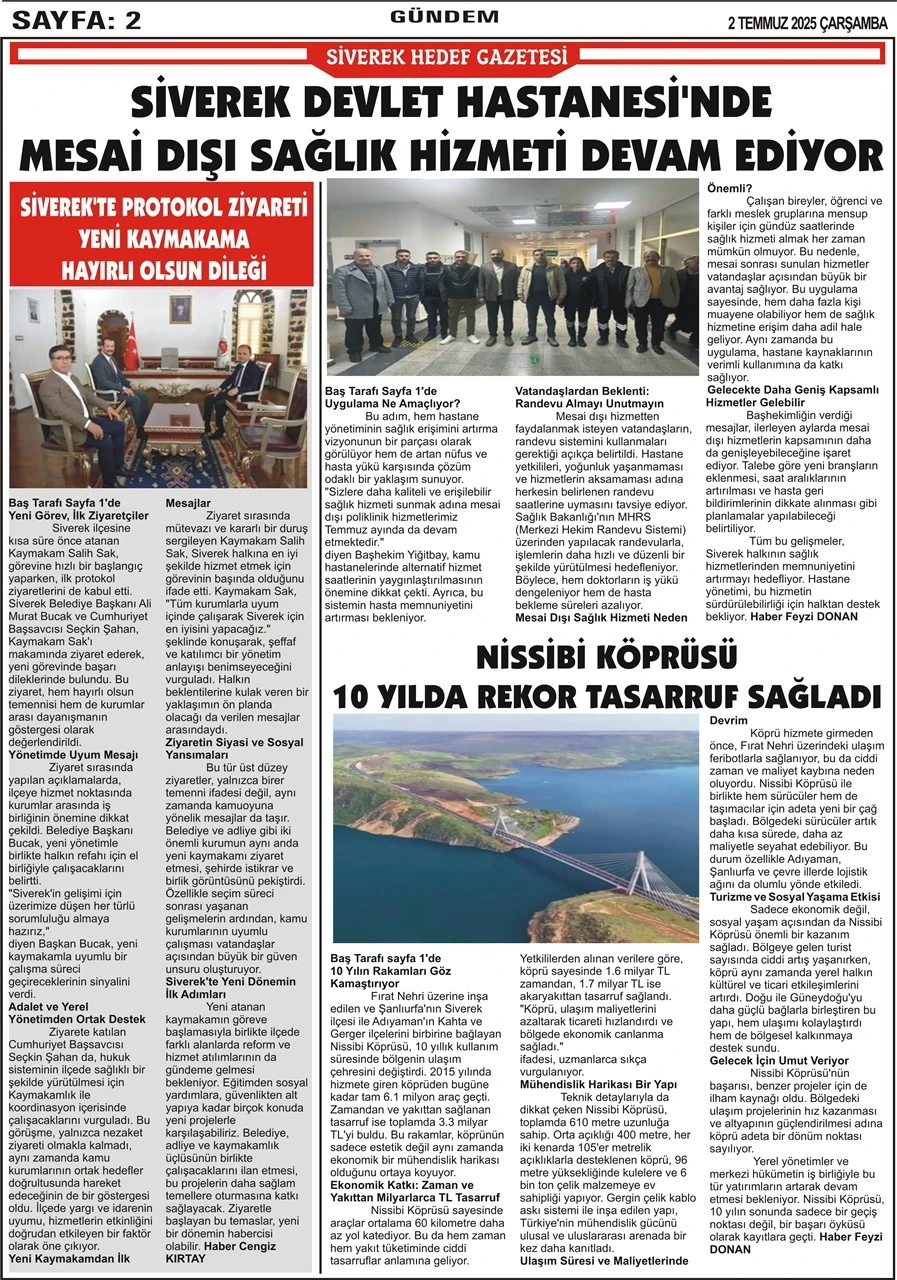 2.07.2025 Tarihli Gaztemiz