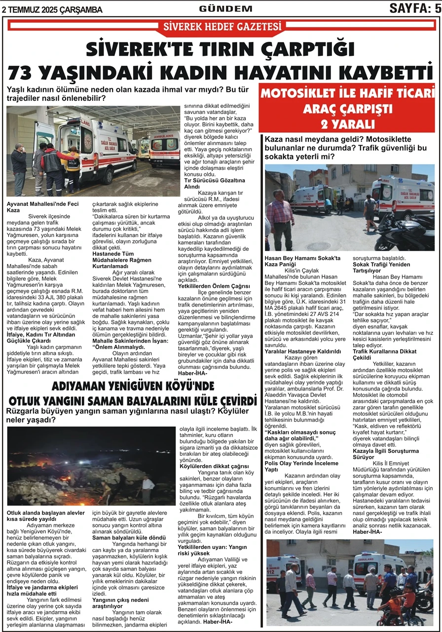 2.07.2025 Tarihli Gaztemiz
