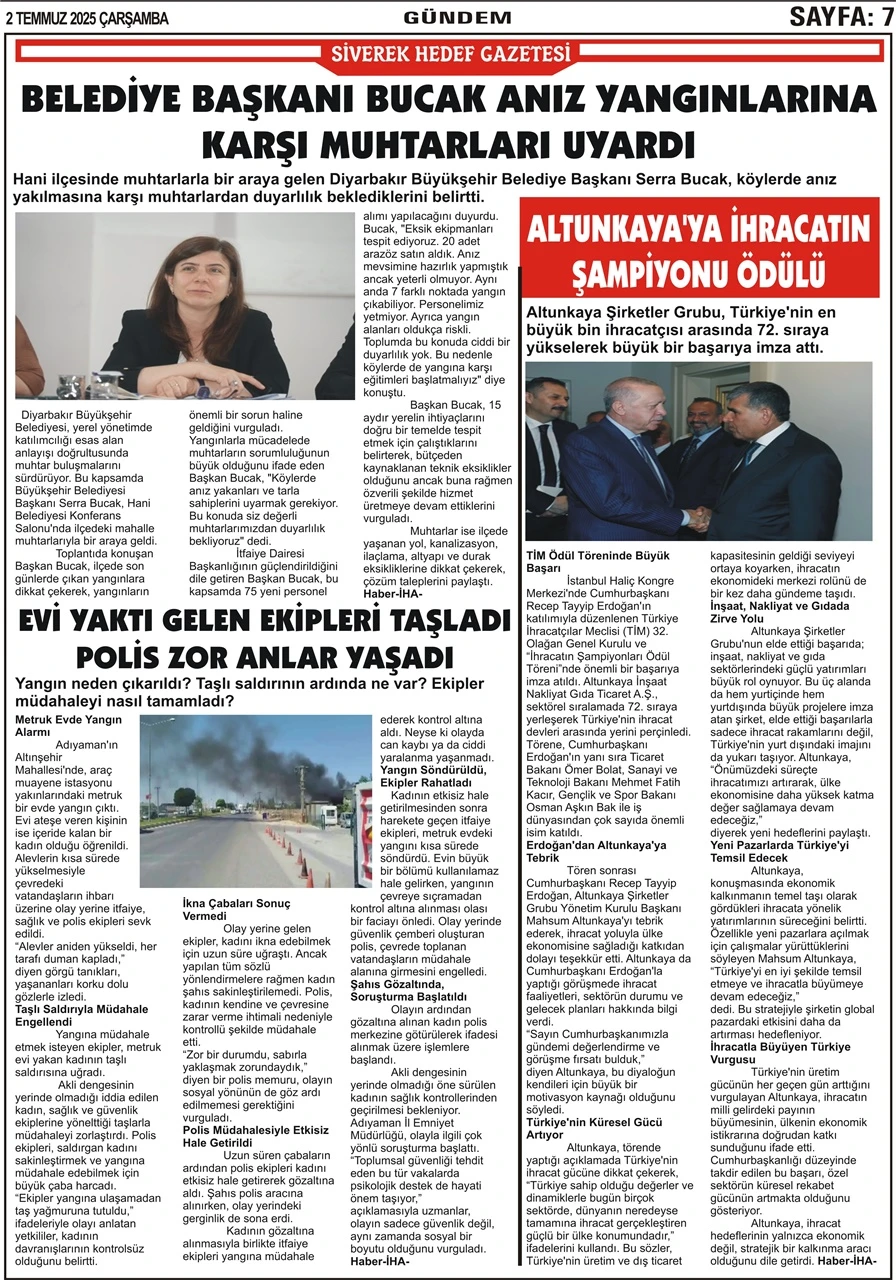 2.07.2025 Tarihli Gaztemiz