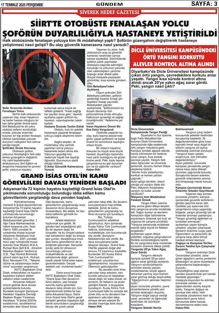 17.07.2025 Tarihli Gazetemiz
