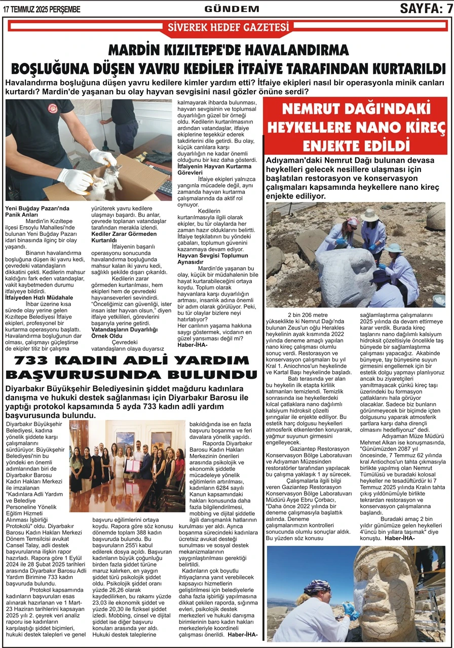 17.07.2025 Tarihli Gazetemiz