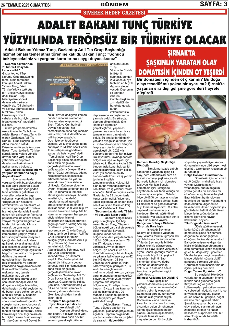 26.072025 Tarihli Gazetemiz
