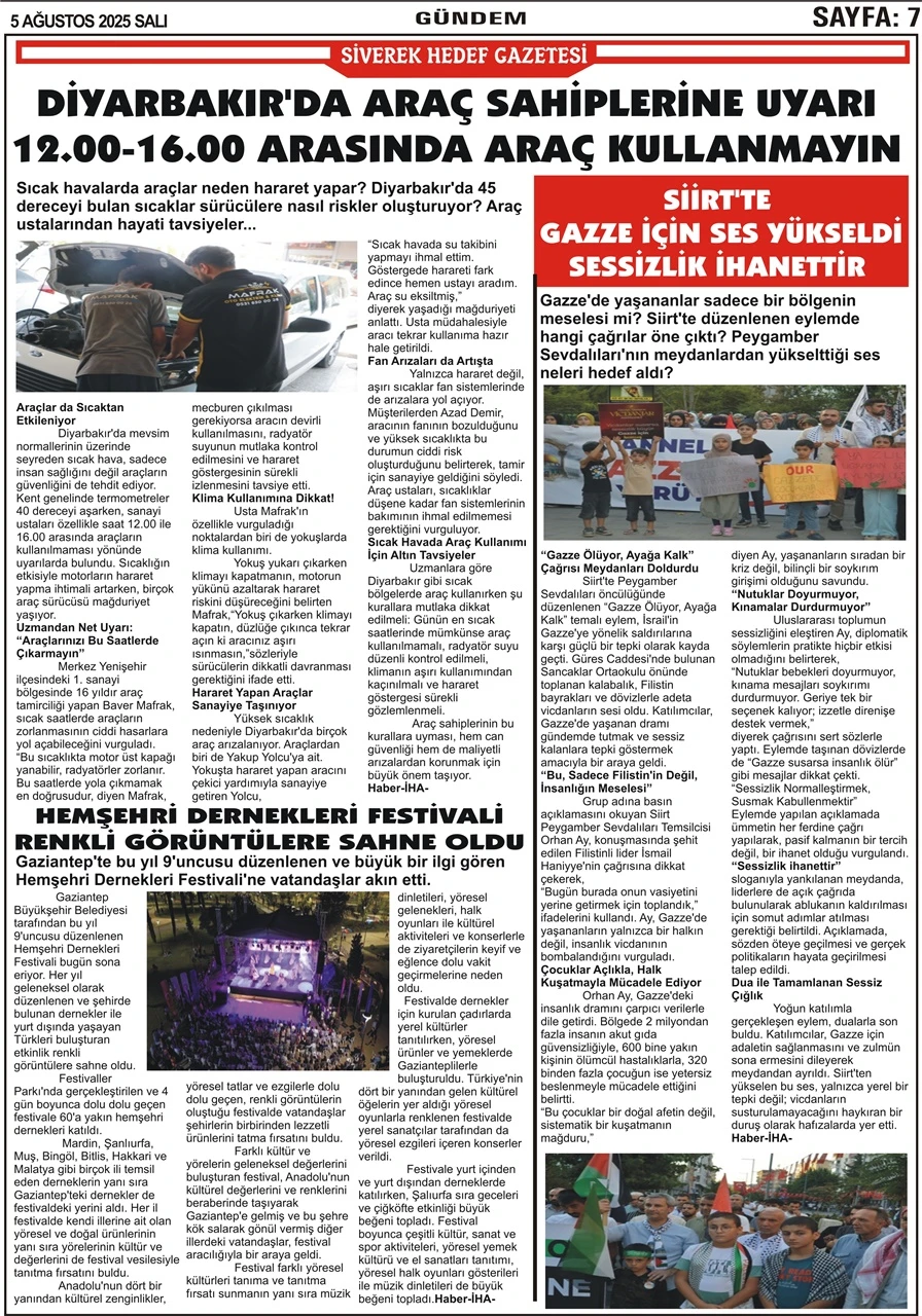 5.08.2025 Tarihli Gazetemiz