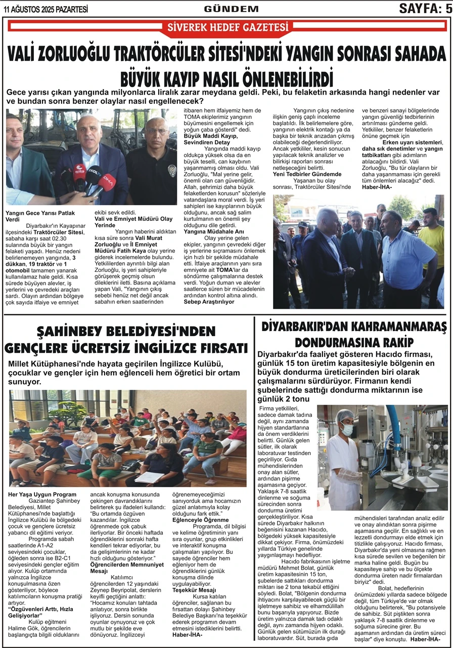 11.08.2025 Tarihli Gazetemiz