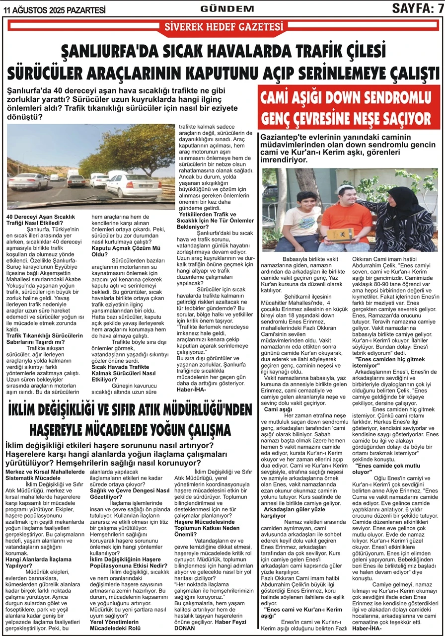 11.08.2025 Tarihli Gazetemiz