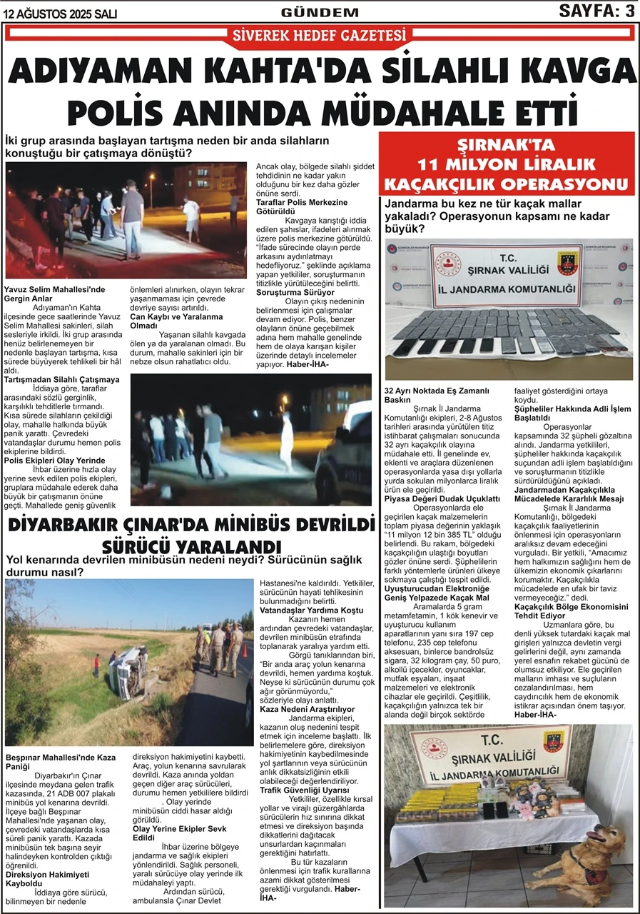 12.08.2025 Tarihli Gazetemiz