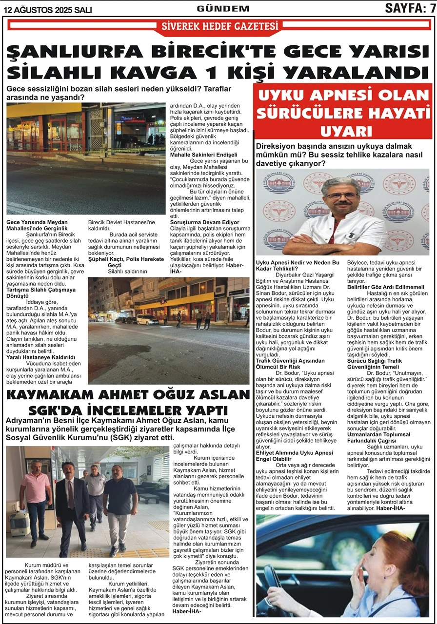 12.08.2025 Tarihli Gazetemiz