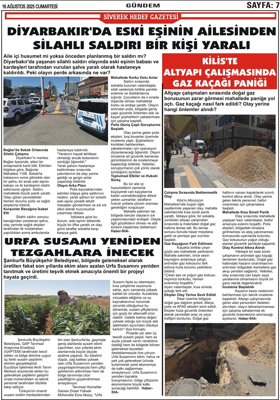 16.08.2025 Tarihli Gazetemiz
