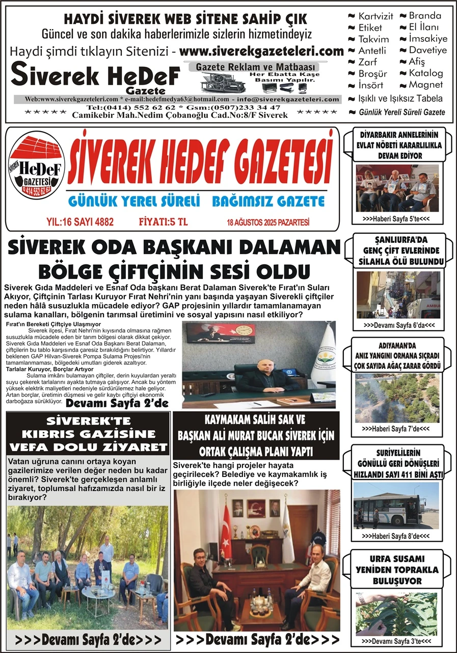 18.08.2025 Tarihli Gazetemiz