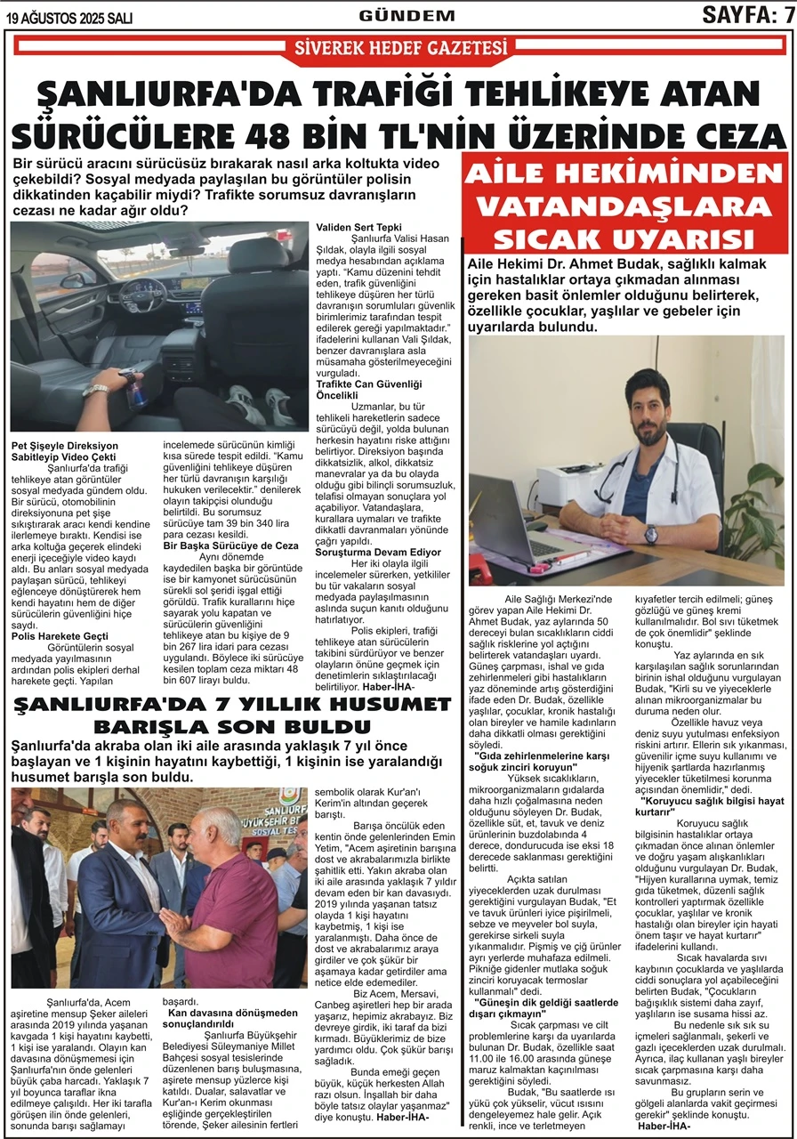 19.08.2025 TArihli Gazetemiz