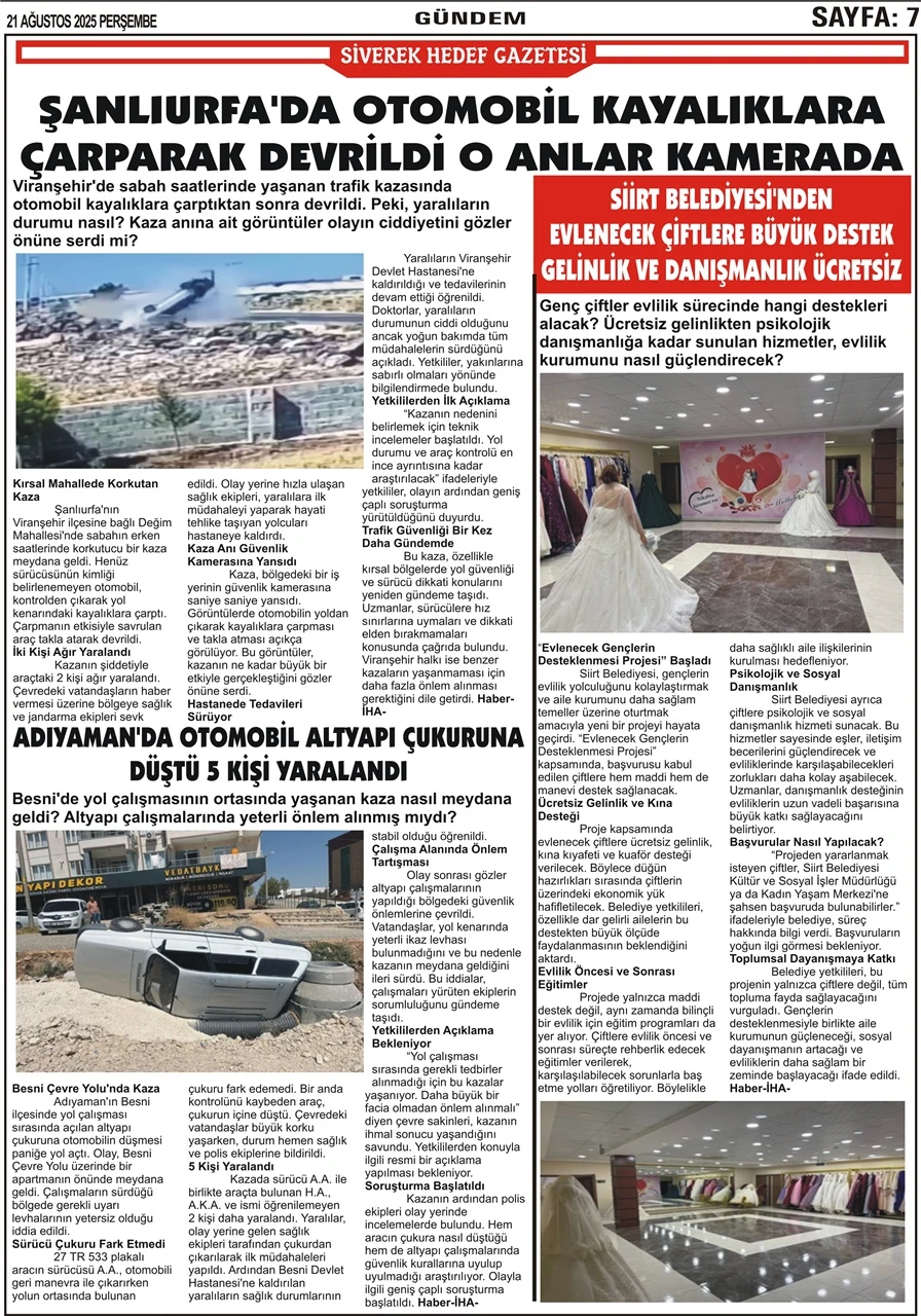 21.08.2025 Tarihli Gazetemiz