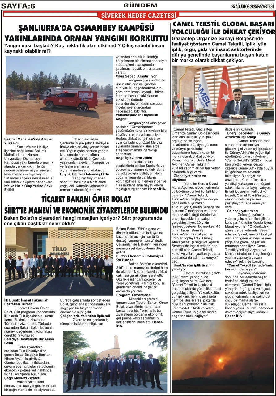 25.08.2025 Tarihli Gazetemiz