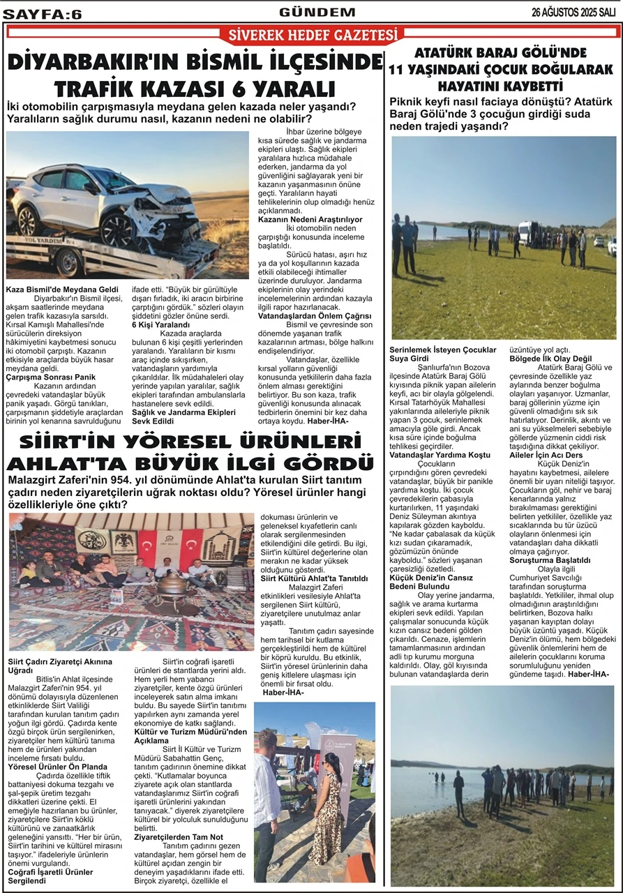 26.08.2025 Tarihli Gazetemiz