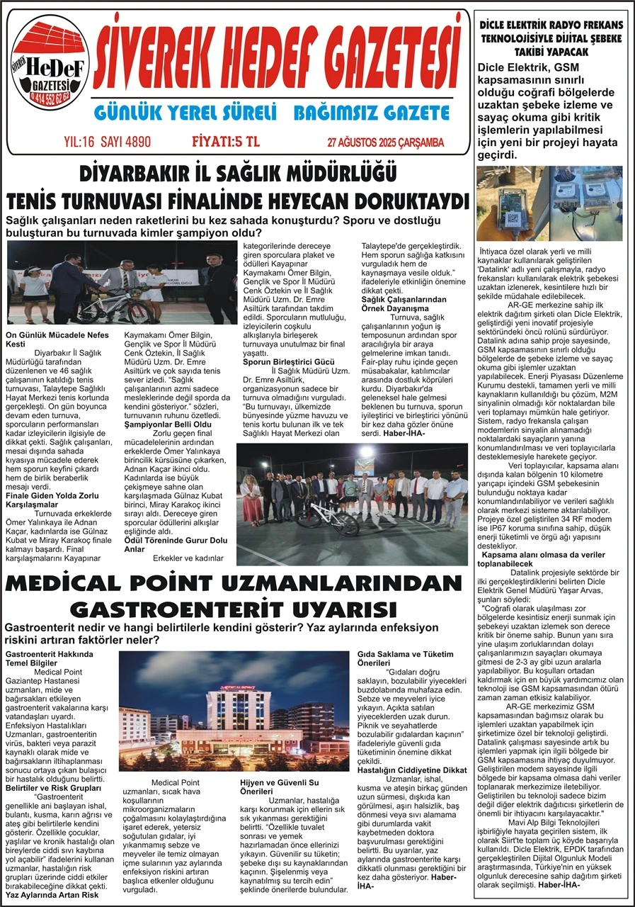 27.08.2025 Tarihli Gazetemiz
